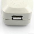 UK, Iraq Grounded Universal Travel Adapter with USB charger(WASDBU-7-W) 