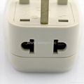 UK, Iraq Grounded Universal Travel Adapter with USB charger(WASDBU-7-W)  4