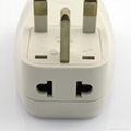 UK, Iraq Grounded Universal Travel Adapter with USB charger(WASDBU-7-W)  5