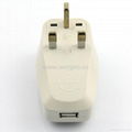 UK, Iraq Grounded Universal Travel Adapter with USB charger(WASGFDBUvs-7-W) 