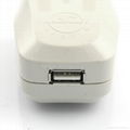 UK, Iraq Grounded Universal Travel Adapter with USB charger(WASGFDBUvs-7-W) 