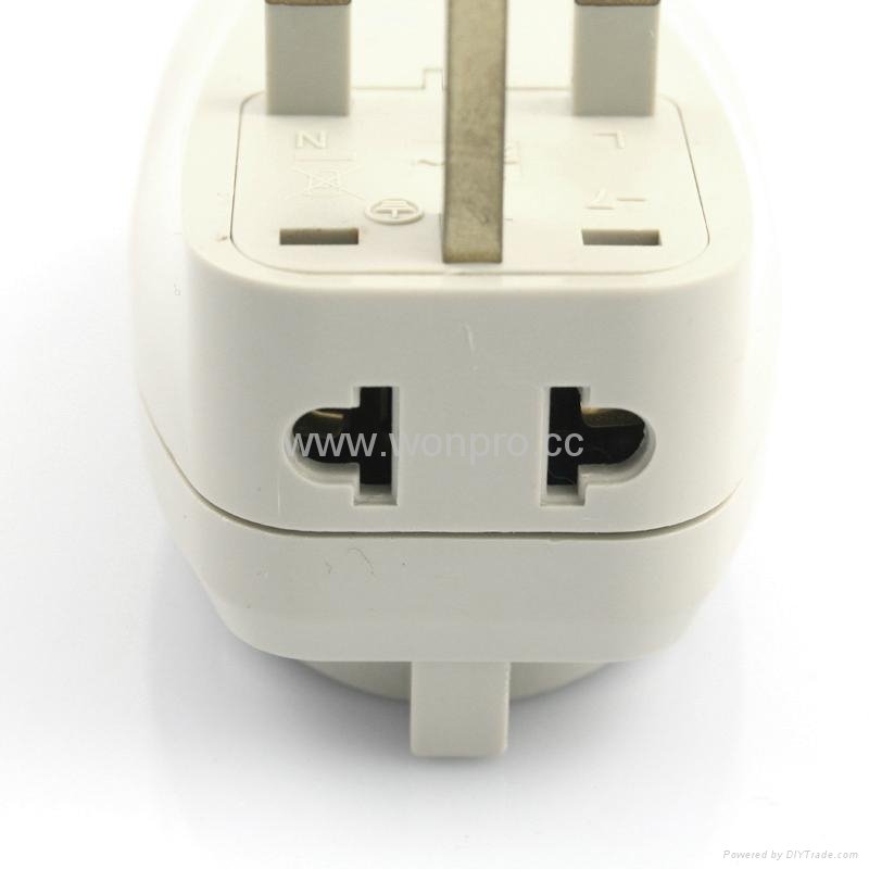 英式旅游转换器带USB充电(WASGFDBUvs-7-W) 4