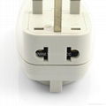 UK, Iraq Grounded Universal Travel Adapter with USB charger(WASGFDBUvs-7-W) 