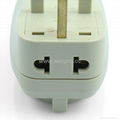 UK, Iraq Grounded Universal Travel Adapter with USB charger(WASGFDBU-7-W) 