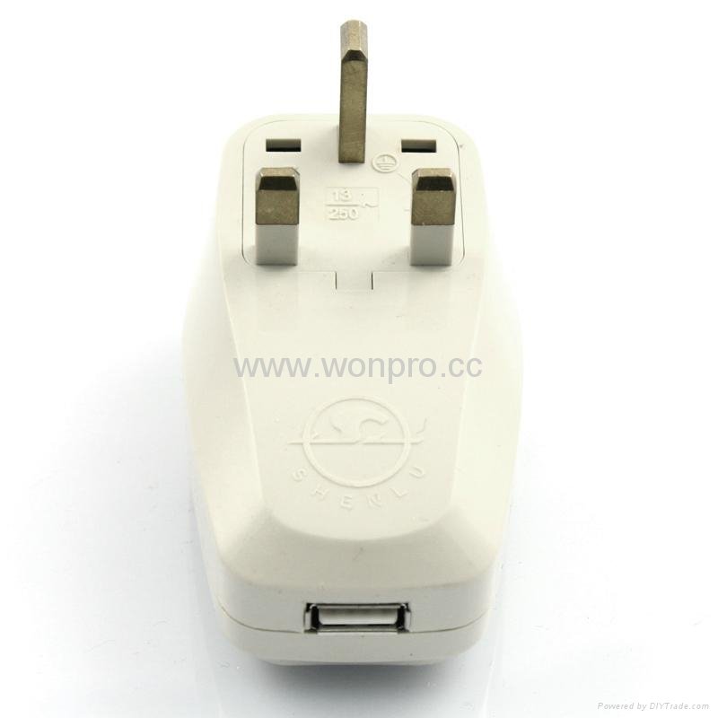英式旅游转换器带USB充电(WASDBUvs-7-W) 4