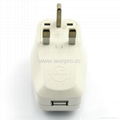 UK, Iraq Grounded Universal Travel Adapter with USB charger(WASDBUvs-7-W)  4