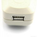 South Africa Travel Adapter with USB charger(WASDBUvs-10L-W) 2