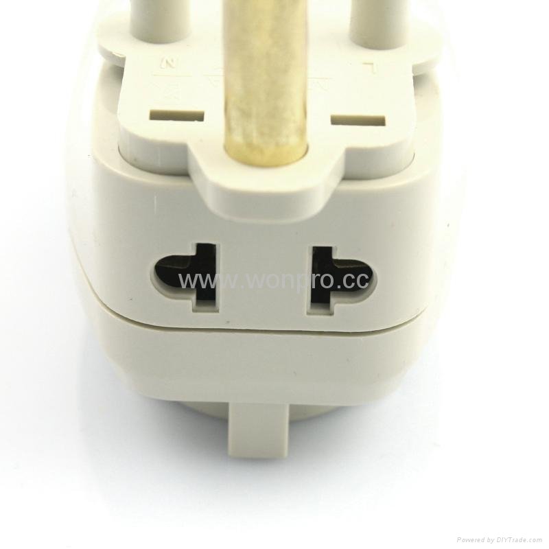 South Africa Travel Adapter with USB charger(WASGFDBU-10L-W) 3