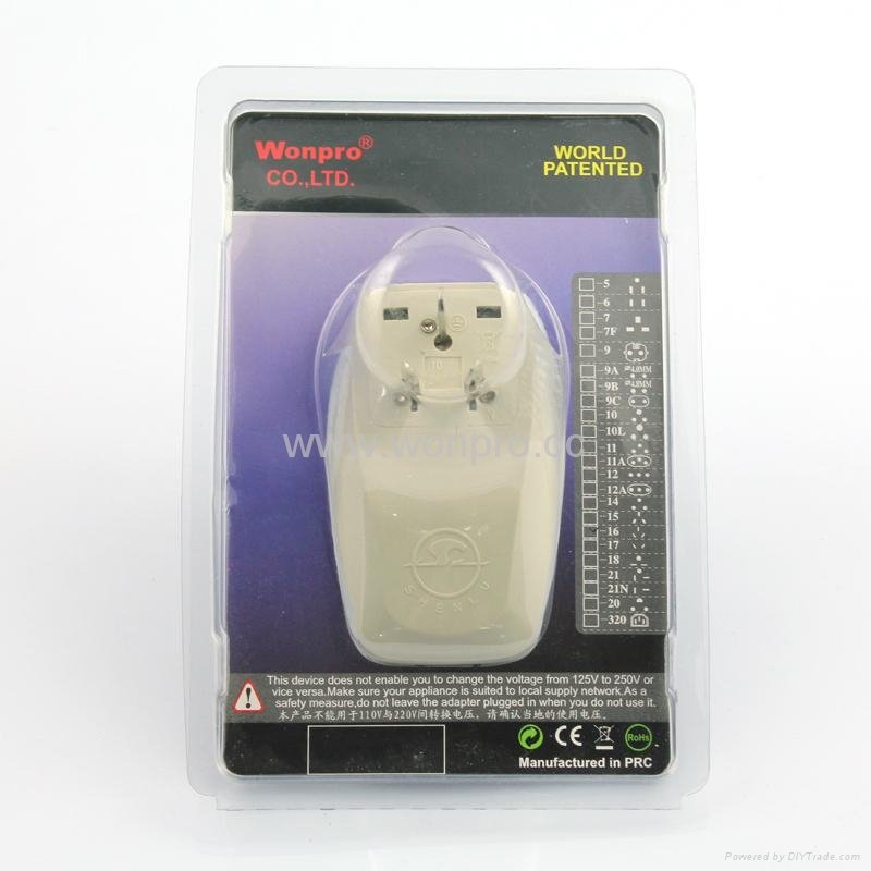 中国,澳洲式旅游转换器带USB充电(WASGFDBUvs-16-W) 5