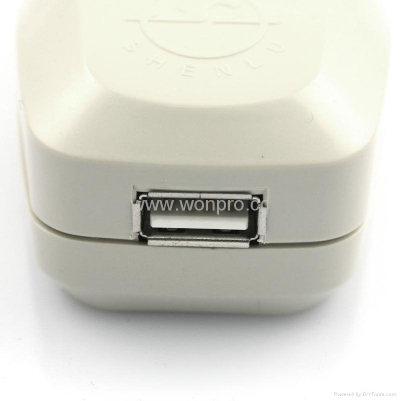 中国,澳洲式旅游转换器带USB充电(WASGFDBU-16-W) 2