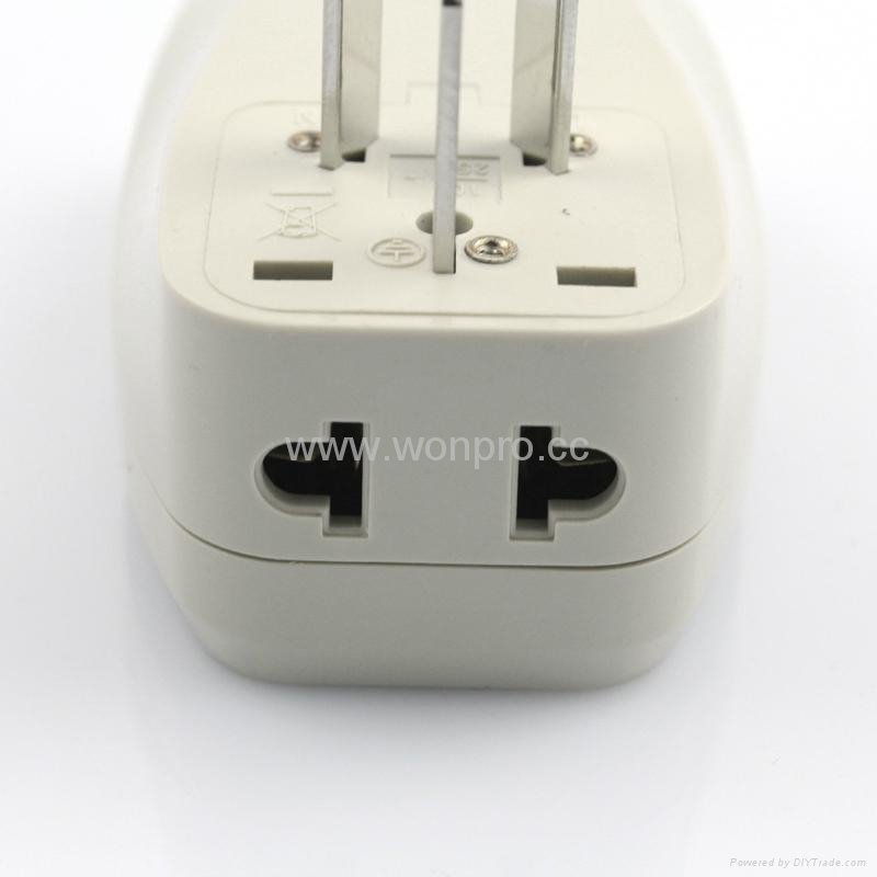 中国,澳洲式旅游转换器带USB充电(WASGFDBU-16-W) 3