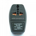 英式帶保險絲旅遊轉換器帶USB充電(WASDBU-7F-BK) 5