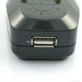 South Africa Universal Travel Adapter with USB charger(WASDBU-10L-BK)