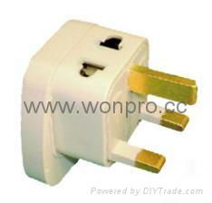 EUROPEAN style universal adapter w/2-pin receptacle(WASGFDBvs Series) 3