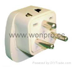 EUROPEAN style universal adapter w/2-pin receptacle(WASGFDBvs Series) 5