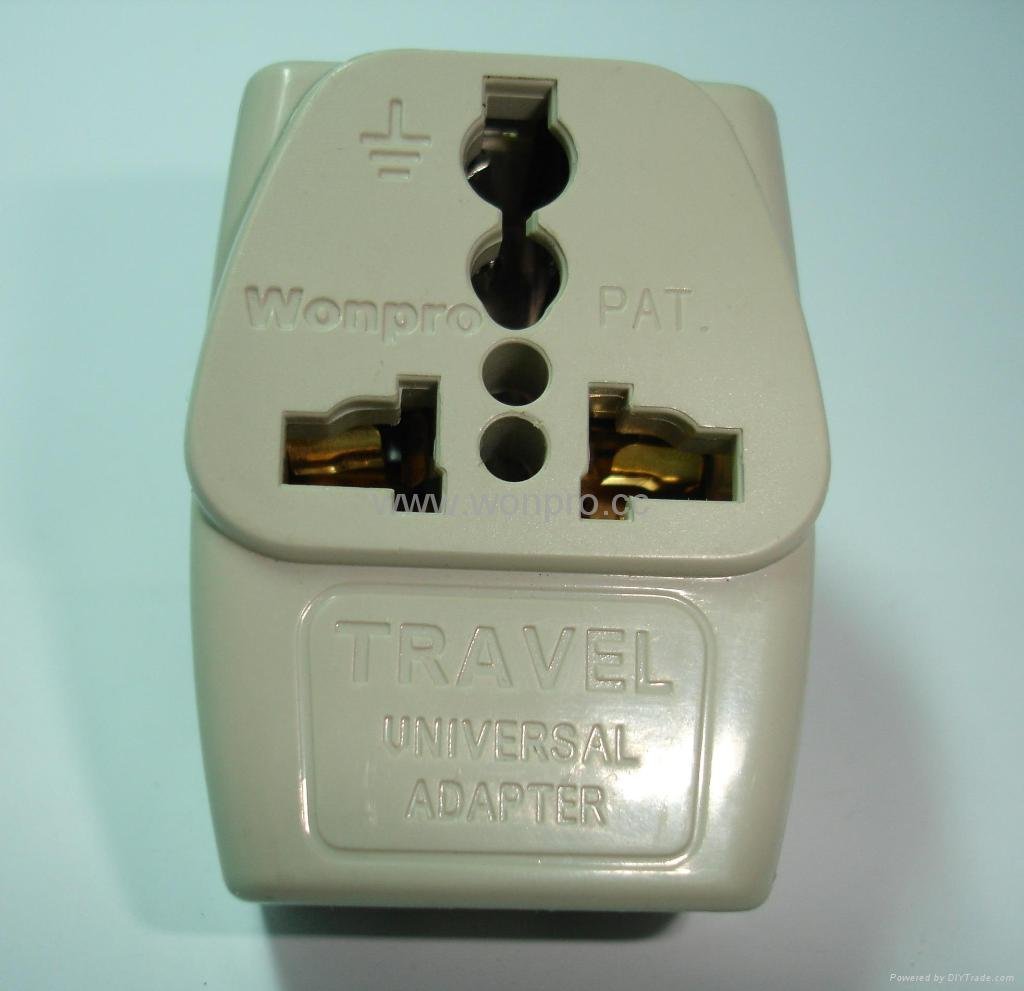 Universal dual travel adapter w/switch（WSAII Series) 3