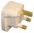 European type safety adapter w/dual voltage indicator & surge(WASGFvs Series)