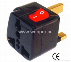 Wonpro travel adapter w/switch series (socket plug)（WSA Series）