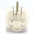 Thailand, Philippines Grounded Rewiring Plug In White 10A250V(WSP-5-W )