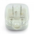 US Standard 2 pole Ungoounded Rewiring Plug 15A125V in White(WSP-6-1W)