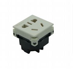 China 3C GB Standard 2-pole & 3-pole Sockets with safety shutter(R16BTNS-W) (Hot Product - 1*)