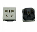 China 3C GB Standard 2-pole & 3-pole Sockets with safety shutter(R16BTNS-W)