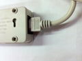 3 gang Universal Outlet Power Strip with IEC C14 port