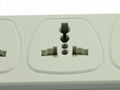 5 gang Universal Outlet Power Strip with IEC C14 port