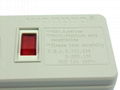 防雷型五位全球通安全插座延长线带IEC C14接口 排插 中间转换器 2