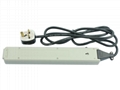6 gang UK Receptacle with general-switch Extension Adapter  7