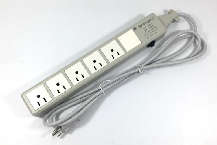 5 gang USA type  outlet extension power strip