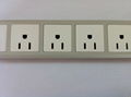 5 gang USA type  outlet extension power strip 