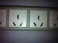 5 gang China 3-pole socket  extension with indicator 4M power cord 2