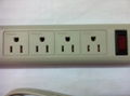 5 gang USA type  outlet extension power strip(WE5R5A-IU105)  3