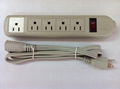 5 gang USA type  outlet extension power strip(WE5R5A-IU105)  1