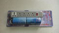 5 gang USA type  outlet extension power strip（WE5R4-IU105）  6