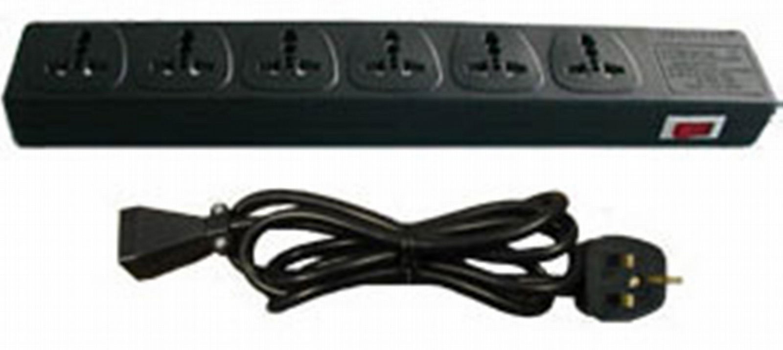 6 gang Universal socket extension Power strip 5