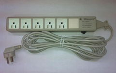 5 gang  US socket  extension with indicator 4M power cord