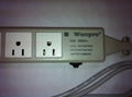 5 gang  US socket  extension with indicator 4M power cord 3