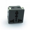 Universal receptacle module in black