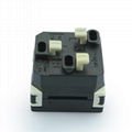 Universal receptacle module in black 2P+E(R4-BK)