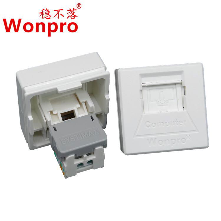 Cat6 8-pin network socket RJ45(TE4NT6S-W)