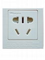 China 3C GB Standard 2-pole & 3-pole Sockets with safety shutter(R16BTNS-W) 7