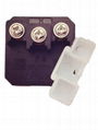 China Standard 2-pole flat 2-pole round & 3-pole Socket(R6.16BTN-W) 2