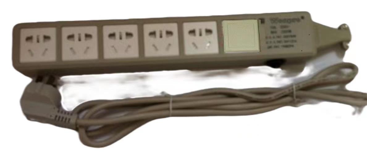 3，5,6 gang China GB socket extension with idicator(WEU-16BS.3/5/6-D116) 3