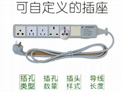 DIY 1-6 gang Socket  Extension Set