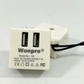 Wonpro USB socket 5V 2.1V dual-port Charger Jack