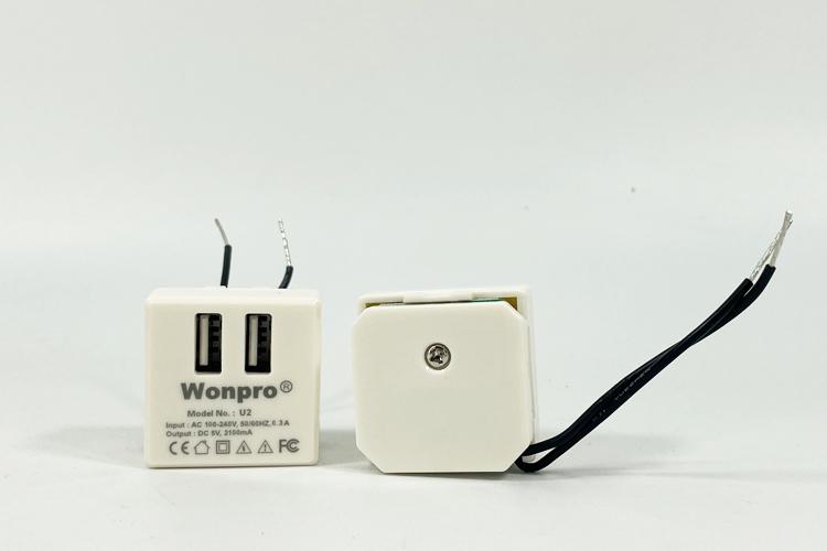 Wonpro穩不落USB插座5V2.1A雙充電插口U2/機櫃設備組合模塊功能件 4