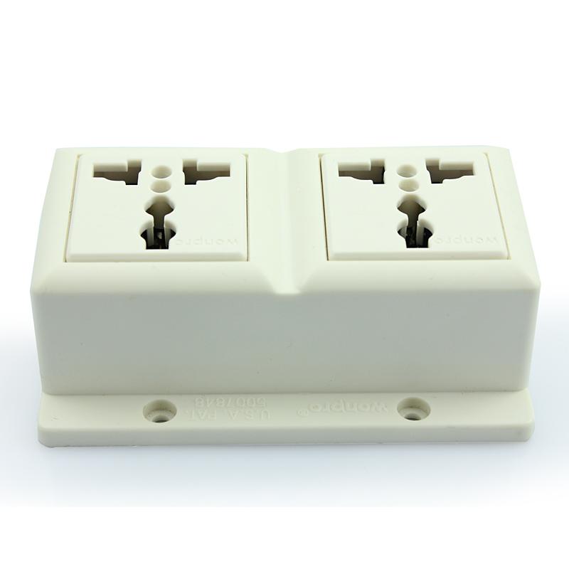 外露式二位明裝萬用多用途插座(WF-7II.R4-W 等等) 4