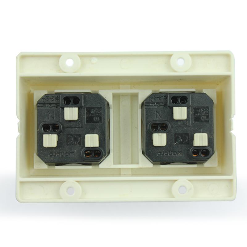 外露式二位明裝萬用多用途插座(WF-7II.R4-W 等等) 2
